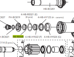 CAMPAGNOLO HB-RE020 Adjusting cone